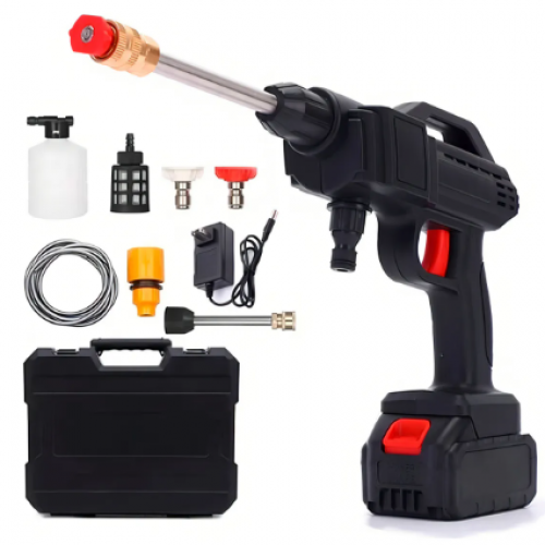 HIDROLAVADORA DE ALTA PRESIÓN CON BATERIA RECARGABLE