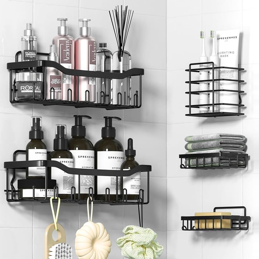 Organizadores de Baño de Pared (5 Piezas)